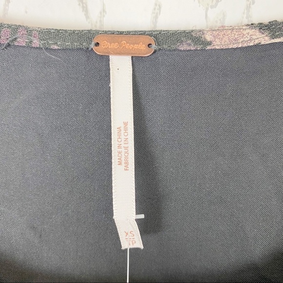 FREE PEOPLE Out of the Woods Raven Boho Long Sleeve Maxi Dress NWT XS Peasant - Picture 12 of 16